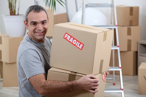 Professional local removals in Crooklog with moving van and packed boxes