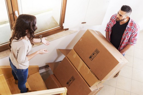 Spacious storage area prepared for home renovation items